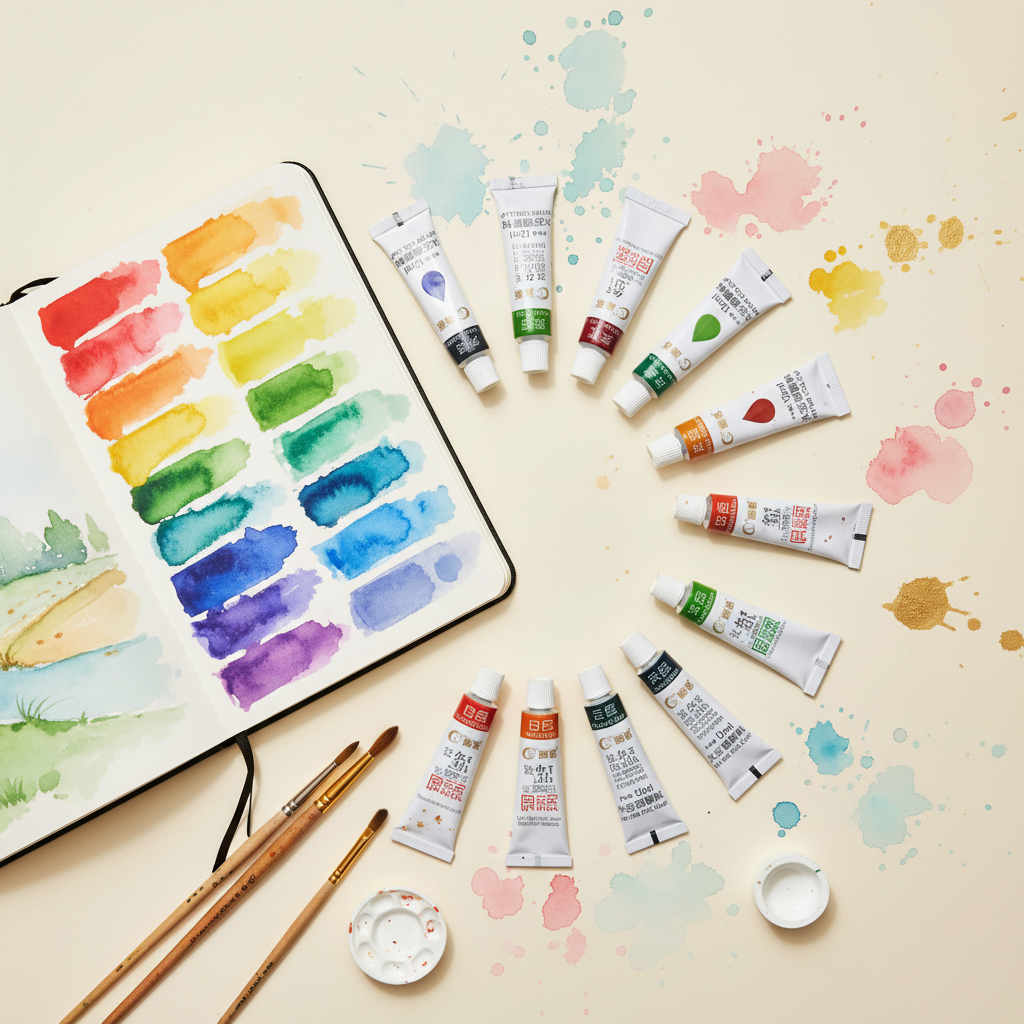 Vivid Watercolour Paint Set lifestyle