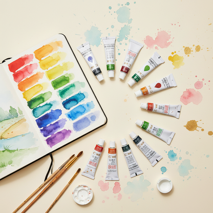 Vivid Watercolour Paint Set lifestyle